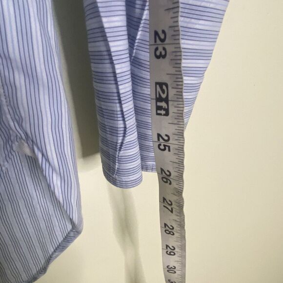 Ermenegildo Zegna Men Long Sleeve Button Front Dress Shirt SZ  43/17 Comfort Fit - Picture 10 of 10